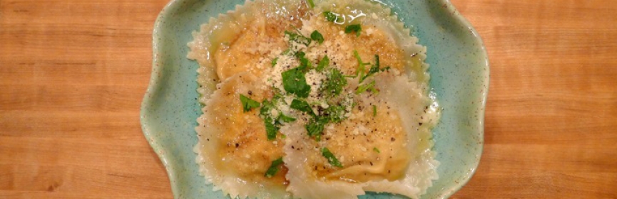 The Petite Beet's Golden Beet Ravioli